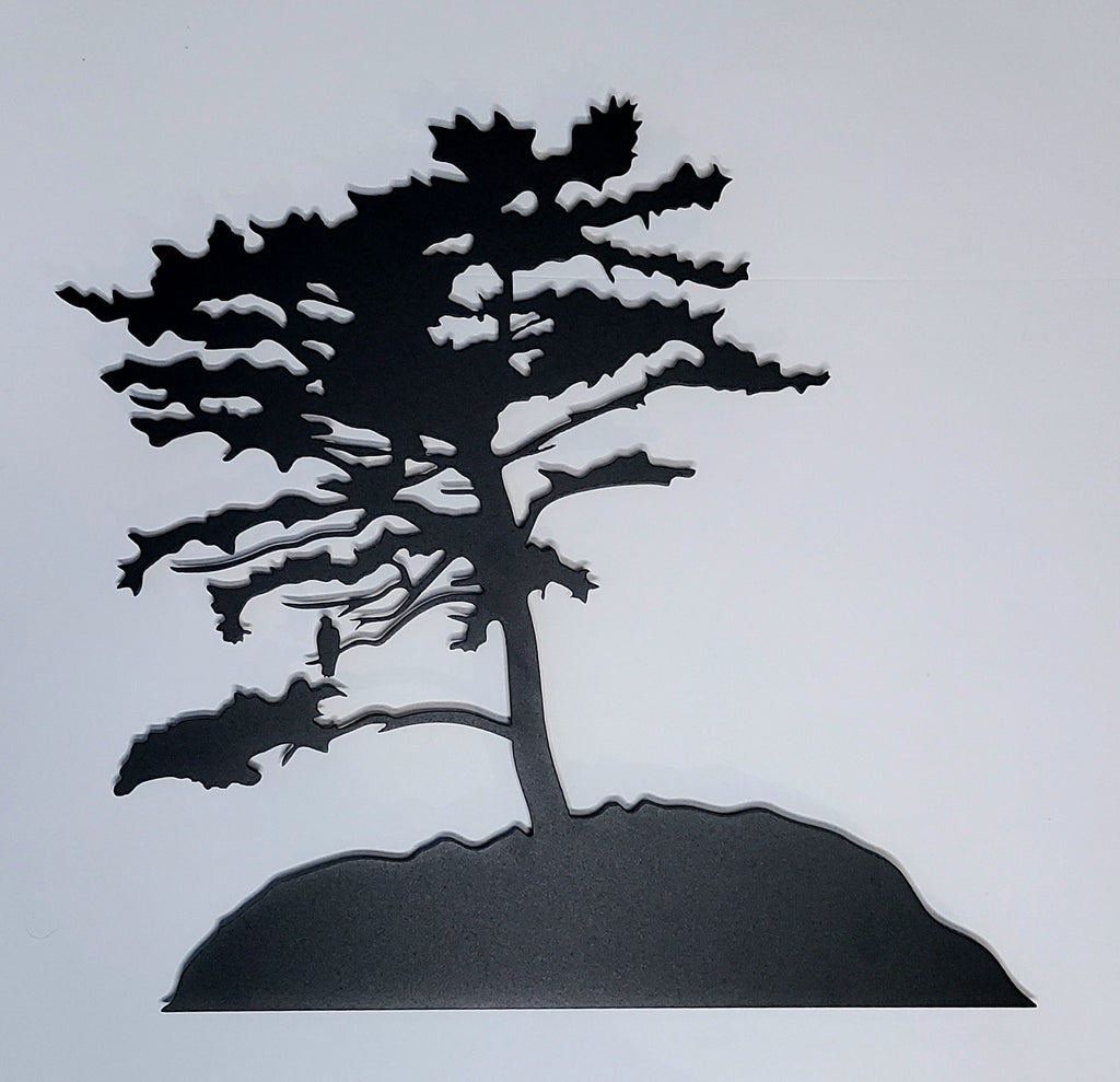 Coastal Pine Tree with Eagle