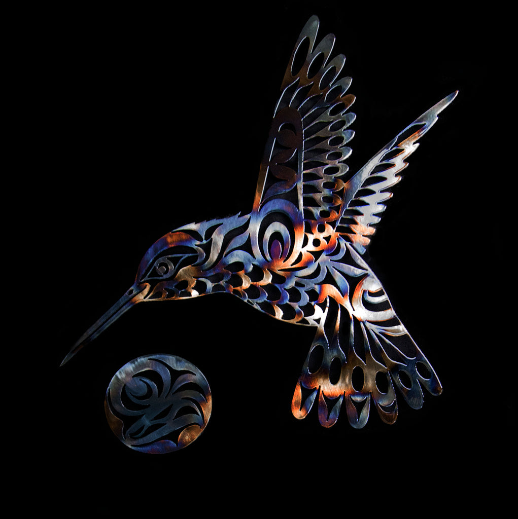 Hummingbird With Moon, Custom Finish